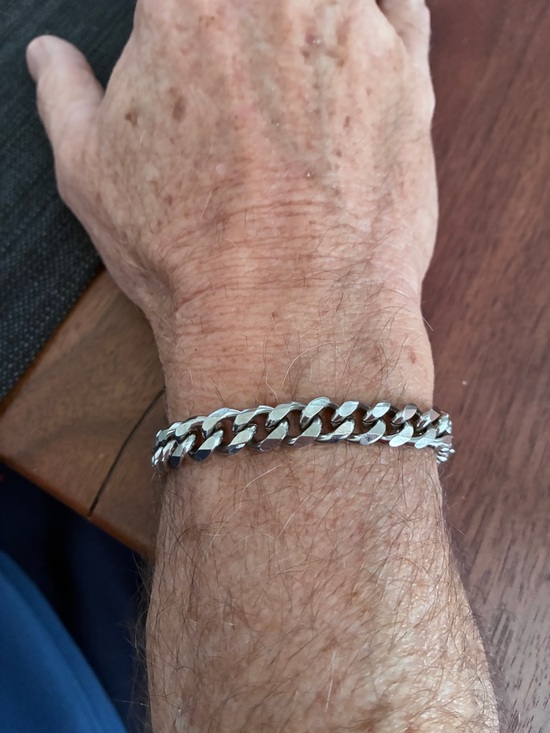 Thick Stainless Steel Cuban Link Chain Bracelet Unisex - Etsy Stainless Steel Cuban Link Chain Bracelet Unisex